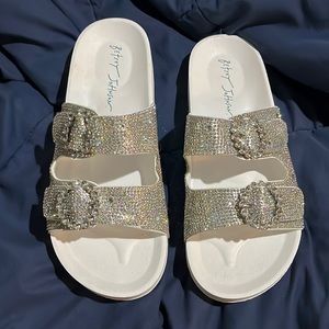 Betsey Johnson Rhinestone Sandals